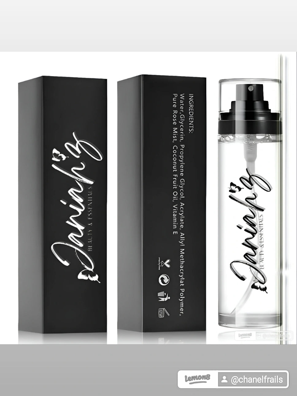Janiah'z Beauty & Essentials setting makeup spray