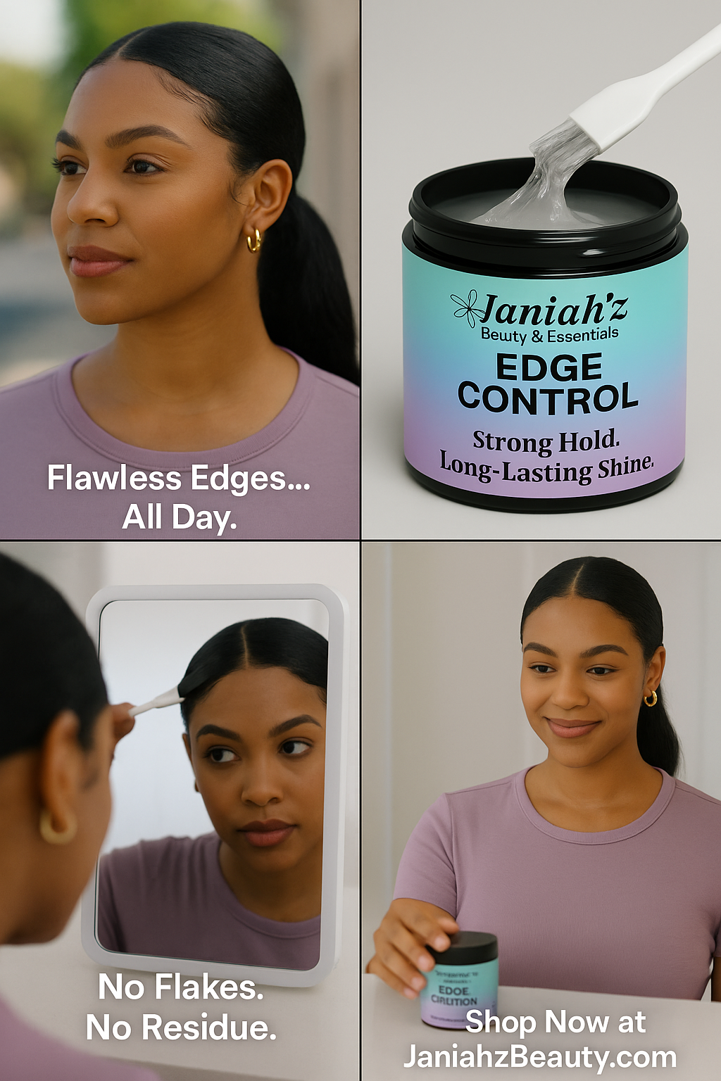 Janiah'z Beauty & Essentials edge control 4oz
