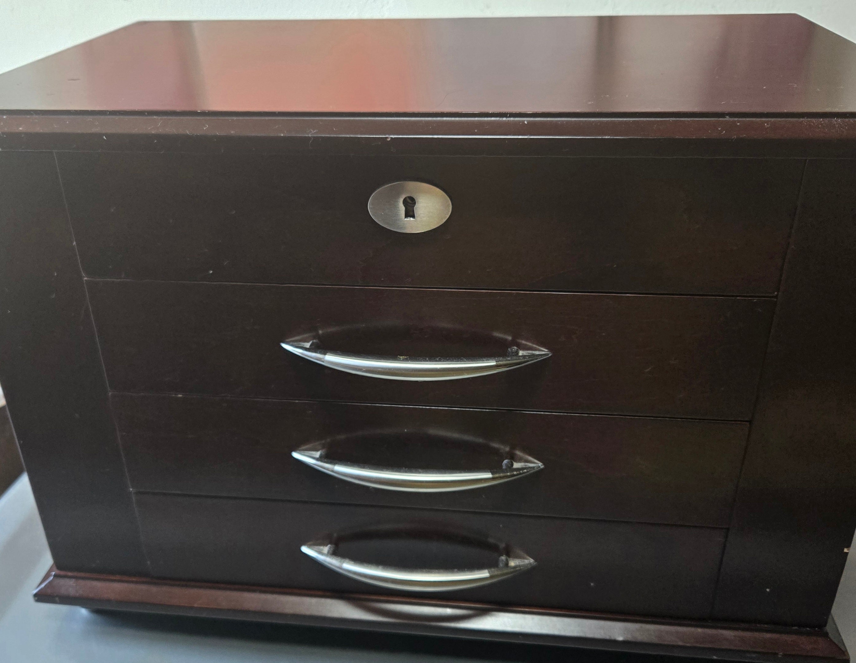 Espresso jewelry box