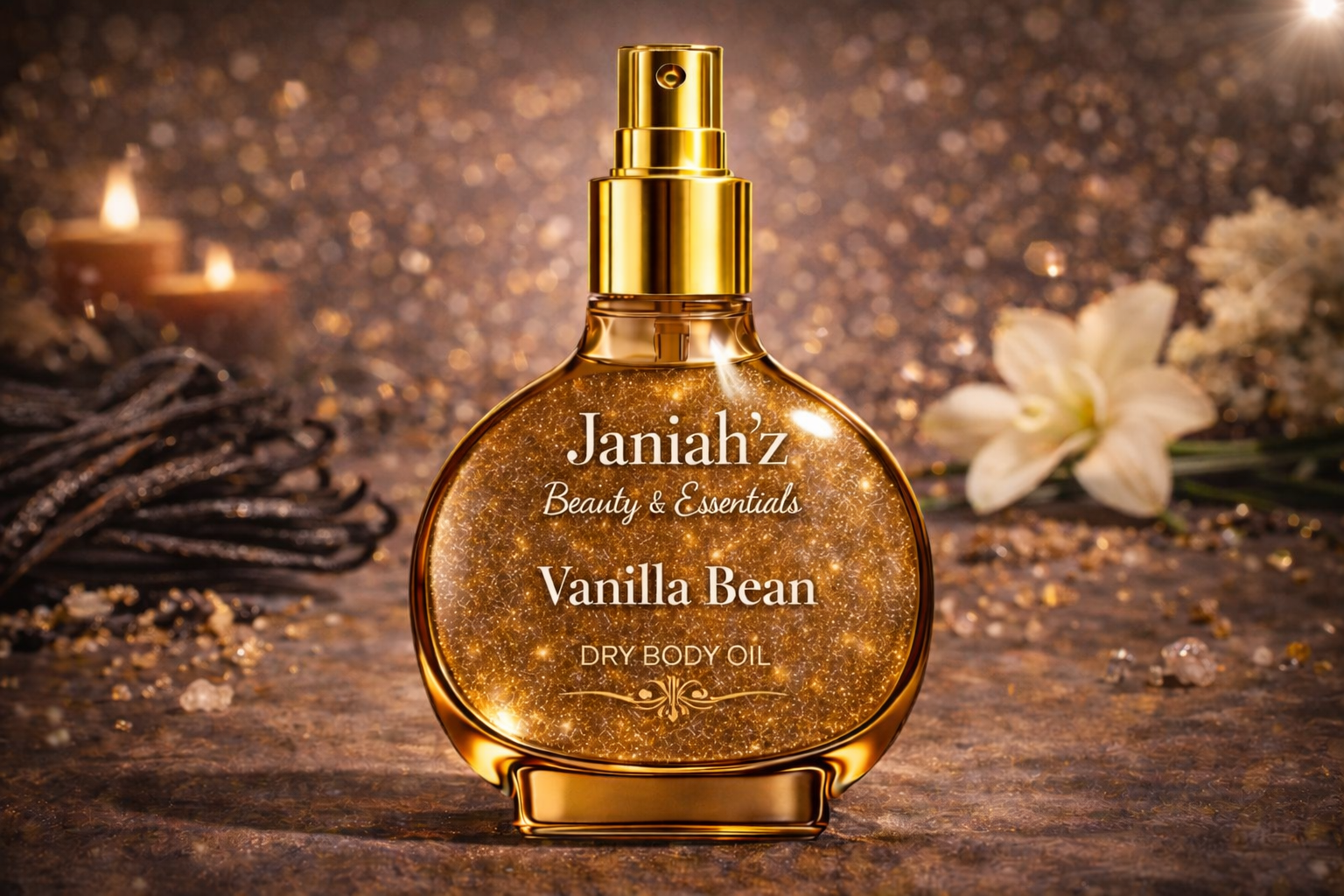 Janiah'z Beauty & Essentials Dry Body Oil Glow