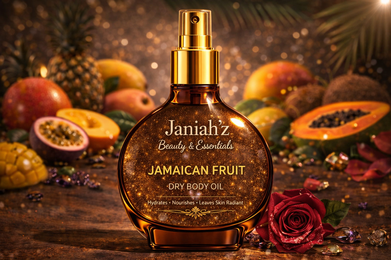 Janiah'z Beauty & Essentials Dry Body Oil Glow