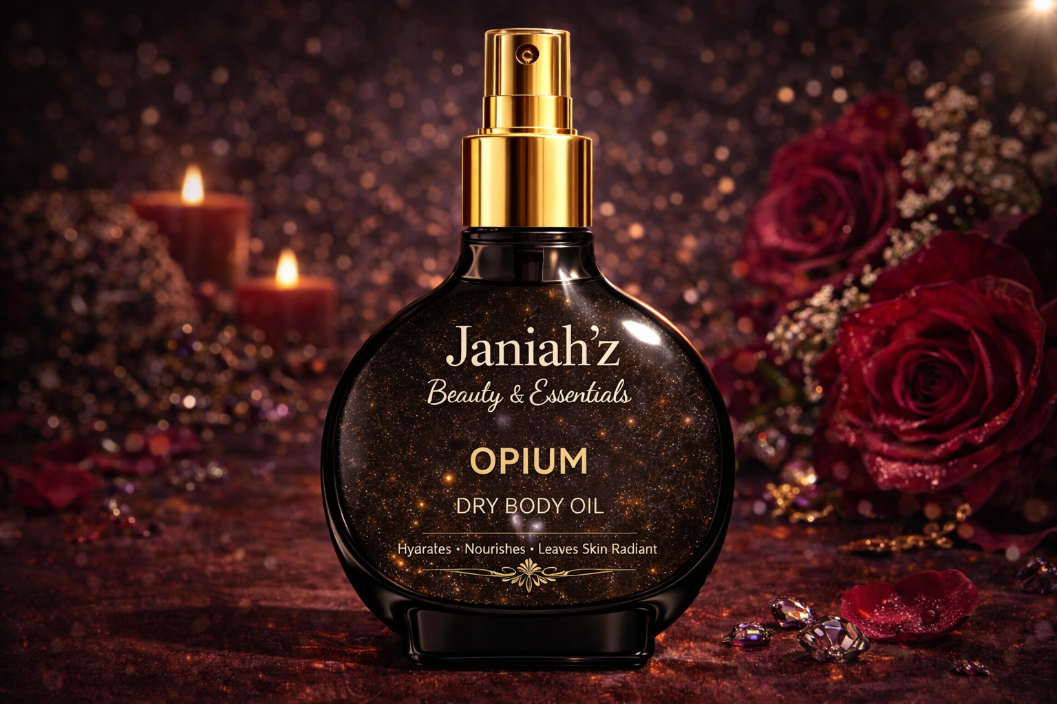 Janiah'z Beauty & Essentials Dry Body Oil Glow
