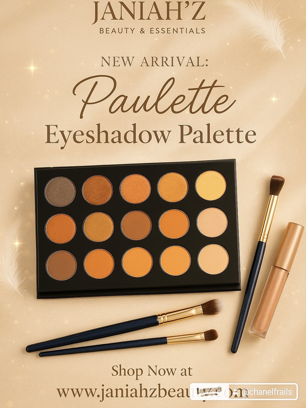 Janiah'z Beauty & Essentials nude eyeshadow pallette
